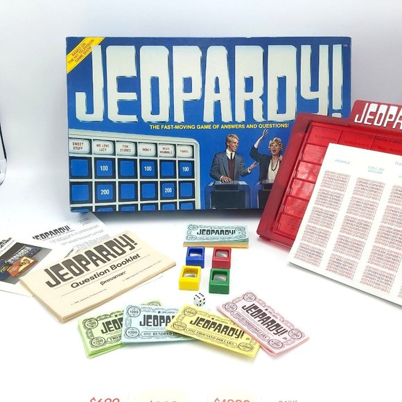 Jeopardy Board Game-1986 Vintage - Picture 1 of 16